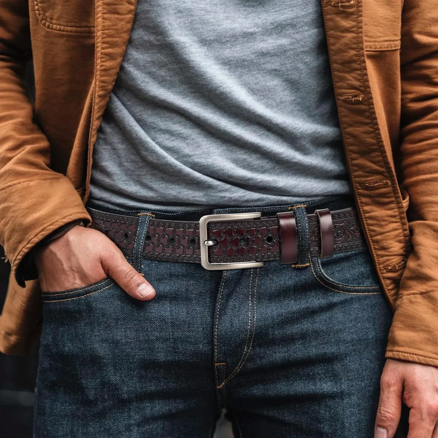 Western Belts for Women Men-Cowgirl-Cowboy-Country-Belt